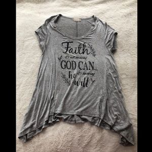 Grey faith shirt